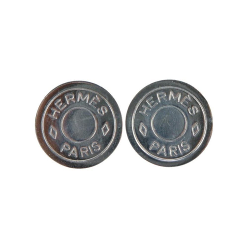 Hermès Silver Sellye Earrings 145her78